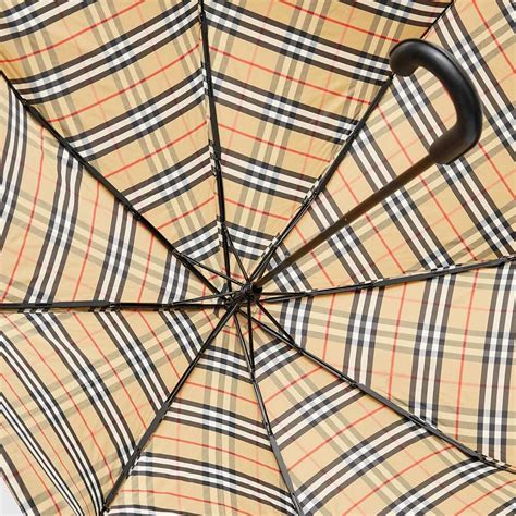 burberry 'trafalgar' check folding umbrella - beige|Burberry Limited.